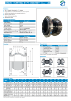 BS4504 PN10 Joint de dilatation en caoutchouc EPDM à bride forgé basse pression Joint SUS304 reliant les conduites d'eau 1pc quantité minimale de commande garantie de 3 ans