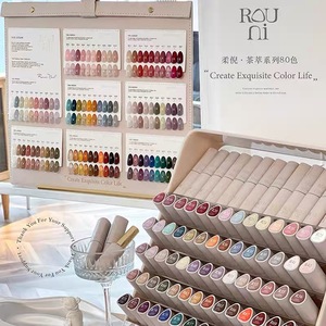 Rouni - Kit de Esmalte de <span class=keywords><strong>Uñas</strong></span> en Gel Vegano de 80 Colores Claros, 15 ml, <span class=keywords><strong>para</strong></span> Salón de <span class=keywords><strong>Uñas</strong></span> Profesional - Product Image 2