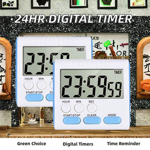 24 giờ nhựa kỹ thuật số Đồng hồ đếm ngược tủ lạnh nam châm đồng hồ báo thức với sự xuất hiện phổ biến - Product Image 3