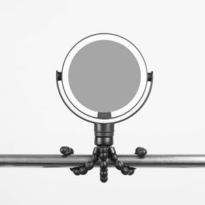 Nuevo Espejo de <span class=keywords><strong>Maquillaje</strong></span> LED Redondo con Soporte Flexible Portátil Tipo Pulpo para Viajes, Ilumina Cosméticos - Product Image 4