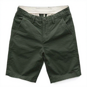 Pantalones Cortos Bermuda de Algodón para Hombre, Casuales, Sólidos, de Cintura Media, con Botones, Transpirables, para Verano - Product Image 2