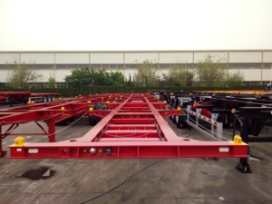 Semirremolque Esqueleto CIMC de 40 pies, Tres Ejes, RHINOX, 13T, 40000 kg de Carga Útil, Tren de Aterrizaje JOST para Certificación <span class=keywords><strong>ADR</strong></span> Estándar Australiano - Product Image 1