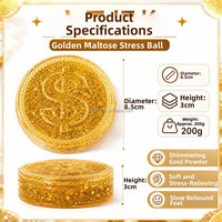 Jouet Squishy Pièce d'Or en Maltose à Remontée Lente, Anti-Stress Sensoriel, Doux, Cadeau pour Adultes et Enfants, Figurines d'Action
