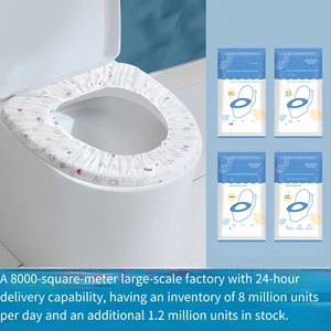 Housses de siège de toilette jetables Non-Woven Waterproof Portable for Travel Home Use Hygiene Paper Pad - Product Image 5