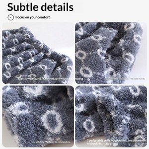 Pantaloni <span class=keywords><strong>Pigiama</strong></span> da Ragazza <span class=keywords><strong>in</strong></span> Velluto di Poliestere con Vita Elastica, Termici e Felpati, Spessi e Caldi, Morbidi e Casual per Casa, Autunno Inverno - Product Image 3