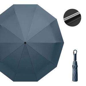 Paraguas Plegable Automático de Negocios, Moderno, con Bloqueo de Contraseña, Extra Grande, 108 cm, Plegable en Tres Secciones, con Protección Solar y Recubrimiento Negro - Product Image 1