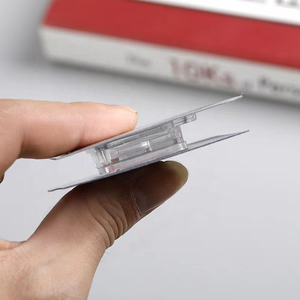 Sans poinçon solide sans couture Double rangée boucle en plastique mural support Transparent attache collant crochet de suspension - Product Image 3