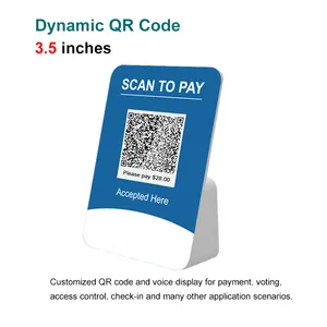 Desktop Small MINI QR Code Display PC Connection For Voting Payment Dynamic QR Code Display
