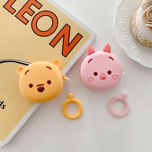Étui de protection pour écouteurs en silicone caoutchouc avec motif d'ours et de <span class=keywords><strong>cochon</strong></span> en dessin animé 3D pour Samsung Galaxy Buds2 Pro/Buds2/Buds Pro/buds Live - Product Image 2