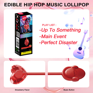 Amos Tastysounds Sesli Şarkı Söyleyen Lolipop Tek Tek Paketlenmiş Doğal Çilek Aromalı Müzikli Lolipop Şeker - Product Image 3