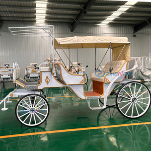 Carruaje de <span class=keywords><strong>Cenicienta</strong></span> Eléctrico de 4 y 6 Plazas, Carruaje de Calabaza para Bodas - Product Image 4