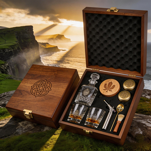 Kit de Coctelería de Madera Premium - Diseño Inspirado en el Whisky Escocés y Ahumador de Whisky - Product Image 1