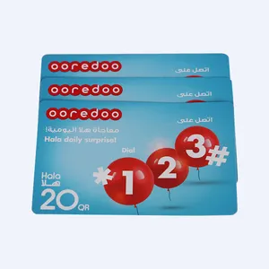 Customized Printing Recharge Telecom Phone Prepaid Voucher Mobile Scratch Card Pre-paid Paper Calling Cards
