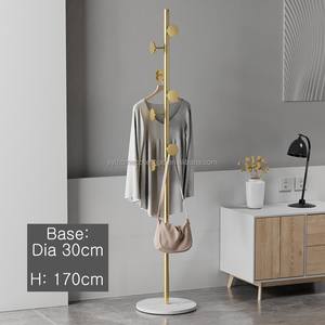 Perchero de Pie de Metal de Lujo, Diseño Moderno, Ahorro de Espacio, Mueble para el Hogar, para Sala de Estar, Dormitorio, Ropa, Bufanda, Bolso, Sombrero - Product Image 1