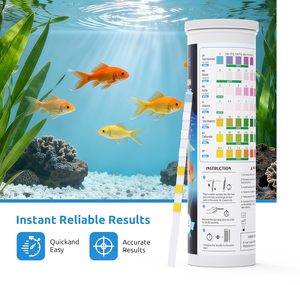 Seaoura SR-902 135 bandelettes de test <span class=keywords><strong>d</strong></span>'<span class=keywords><strong>eau</strong></span> <span class=keywords><strong>pour</strong></span> aquarium, kit de test 7-en-1 <span class=keywords><strong>pour</strong></span> aquarium avec tube <span class=keywords><strong>pour</strong></span> <span class=keywords><strong>eau</strong></span> <span class=keywords><strong>douce</strong></span>, <span class=keywords><strong>eau</strong></span> salée et <span class=keywords><strong>bassin</strong></span> - Product Image 5