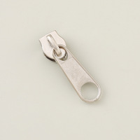 Tirettes de fermeture éclair métalliques non verrouillables n° 3, 5, 8, 10, curseur long pour bagages, sacs d'école, housses de couette ; Couleurs argent et noir