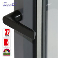 Ventanas NFRC personalizadas marco de aluminio abatible ventana abatible para el hogar