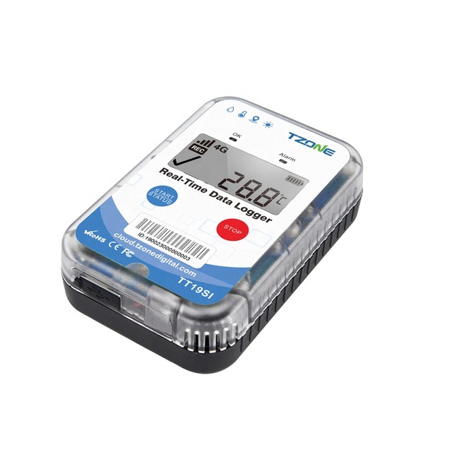TT19SI Real-time Temperature Cold Chain Sticker 4g Data Logger Wireless Temperature Sensor Monitoring