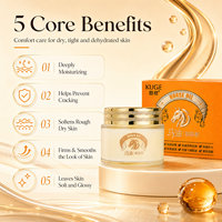 Crème à l'huile de cheval, anti-fissures, anti-rides, raffermissante, hydratante, crème pour le visage, crème anti-âge, crème de soin de la peau