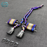 Système d'échappement Rytan Valved ou Valvetronic en titane Catback pour Porsche Cayenne E3 TURBO 2021 GT V8 4.0 sans embout