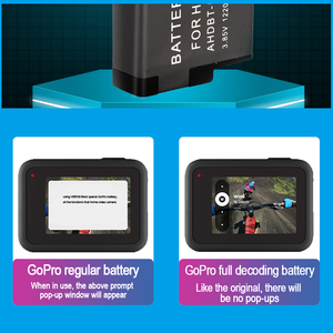 Batería de repuesto recargable para <span class=keywords><strong>GoPro</strong></span> 7 <span class=keywords><strong>6</strong></span> 5, batería de litio de decodificación completa con capacidad estándar - Product Image 4