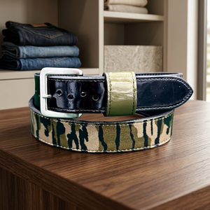 Baseball <b>Belt</b> Reversible Solid Cow Hide <b>Belt</b> with <b>Silver</b> Double Prong <b>Buckle</b> 3D Design Durable Casual Style - Product Image 4