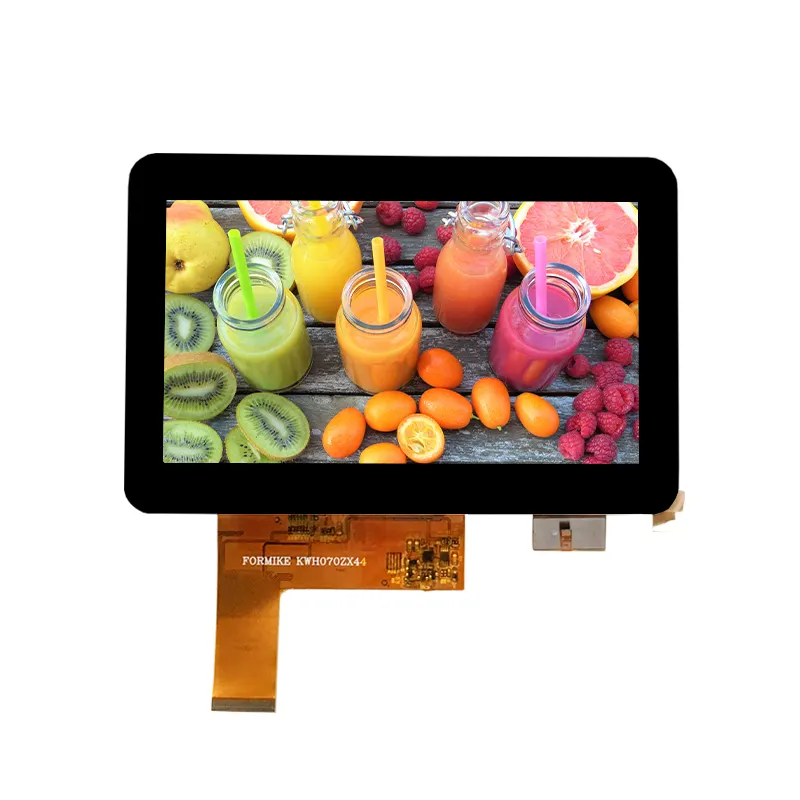 High brightness 7 inch 800x480 TFT LCD touch screen with 40pins RGB interface capacitive touch panel