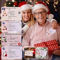 Carte en plastique personnalisée pour le père noël, cartes de permis de conduire Eve, Style créatif, cadeau de noël, offre spéciale 2021