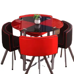 Обеденный набор, мебель, 4 стула, стол, круглый стол, квадратный стул, железный стул, деревянный обеденный стол, мраморный обеде