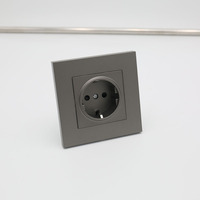 Prise murale industrielle, prise EU, 250V, 1 sortie, haute qualité, prix de gros d'usine pour usage domestique et commercial