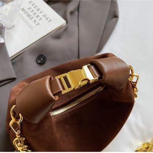 Sac à bandoulière en daim rétro <span class=keywords><strong>français</strong></span> de niche, élégant et polyvalent, pour la vente en gros transfrontalière - Product Image 3