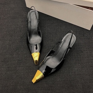 2025 New Sophisticated Black Evening <b>Heels</b> Women Stiletto Slip-On Premium Anti-Slip Leather Summer Party Daily Wear Pumps - Product Image 2