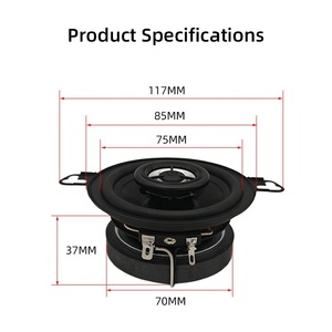 <span class=keywords><strong>ลำโพง</strong></span>โคแอกเชียลเหล็ก BA-3550 2 ชิ้น 12V 100W สูงสุด 3.5 นิ้ว 2 ทาง <span class=keywords><strong>ลำโพง</strong></span>คุณภาพสูงสำหรับรถยนต์ สำหรับการติดตั้งเพิ่มเติม/อัพเกรด อุปกรณ์เสริม<span class=keywords><strong>ลำโพง</strong></span> - Product Image 2
