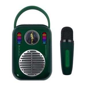 Portable Mini Machine with <b>Microphone</b> for Home KTV Party Karoke Stereo Subwoofers Speakers with - Product Image 1