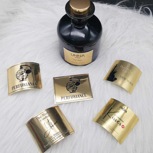 Pegatinas de estampado de lámina de oro de lujo personalizadas populares de alta calidad, velas, Perfumes, etiquetas de belleza - Product Image 4