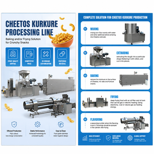 Máquina para Hacer <span class=keywords><strong>Cheetos</strong></span> de Gran Capacidad, Línea de Producción Automática de Bocadillos de Maíz Inflado con Queso para la Industria Alimentaria Comercial - Product Image 3