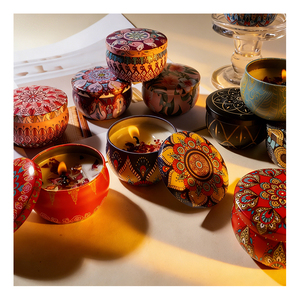 Coffret Cadeau Bougie Parfumée de Marque en Boîte Métallique Premium, Mélange de Soja, Idéal pour Mariage, Boutique, Promotion, Présentation, Collection - Product Image 6