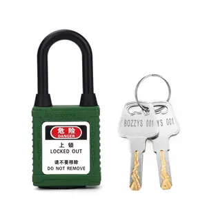 Industrial Keyed Alike Dust-Proof padlock with Master Keye for lockout insulated against the effects of electricity