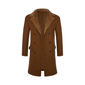 Veste de travail longue en laine/viscose écologique avec fourrure de renard véritable, épaisseur 220g, pour sites miniers, pétroliers, gaziers et de chasse - Product Image 3