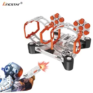 Bricstar 최고의 장난감 아이 전기 장난감 총 부드러운 총알 음악 회전 촬영
