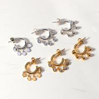Boucle d'oreille de luxe en argent 925, aiguille en plaqué or, bijoux de piercing pour le corps, style INS, résultats de bijoux, clous d'oreilles, charme pour femmes