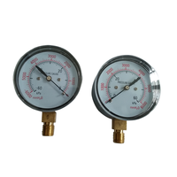 Manomètres à vide double pointeur haute pression Greentech, en alliage d'aluminium, pour courant alternatif, jauge de pression négative -60 kPa pour souffleur