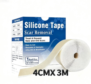 Carbou Ultra Dunne En Ademende Herbruikbare Wasbare Littekens Verwijderen Comfortabele Pijnloze Zachte Littekenplaat Siliconen Tape Wond Gips - Product Image 1