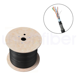 Cable de Red para Exteriores <span class=keywords><strong>UTP</strong></span>/FTP CAT6 <span class=keywords><strong>Cat5e</strong></span> FTP PVC+PE Doble Cubierta 23AWG Cable de Cobre Desnudo - Product Image 3