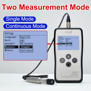 เครื่องทดสอบความหนาของผิวเคลือบเกรดมืออาชีพ LS225เกจวัดความหนาเคลือบสังกะสีโครเมี่ยมที่มีความแม่นยำ F500สำหรับสลักเกลียว - Product Image 5