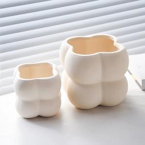 Pot de fleurs en céramique pour plantes d'intérieur nordiques, pot de jardin, pot de fleurs en terre cuite - Product Image 4