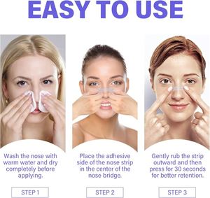 Tiras Nasales de Seda Premium para Respirar Mejor, Cinta Nasal para Deportes y Sueño, Tiras Anti Ronquidos que Ayudan a Detener los Ronquidos y Aliviar la Congestión Nasal - Product Image 6