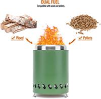 Meilleure Vente Table Brasero Portable en Acier Inoxydable, Chauffage d'Extérieur Moderne pour le Camping Familial et le Bois de Chauffage