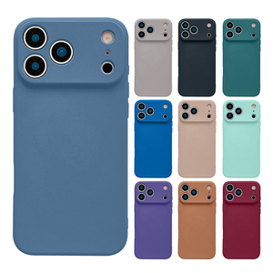 Custodia per telefono <span class=keywords><strong>in</strong></span> <span class=keywords><strong>silicone</strong></span> a prezzo di fabbrica per Apple <span class=keywords><strong>iPhone</strong></span> 17 16 Pro Max, custodia protettiva completa <span class=keywords><strong>in</strong></span> gomma morbida - Product Image 2