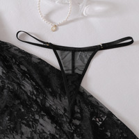 Set Babydoll Halter Tanpa Punggung Berbahan Lace Bulu Mata Wanita 2026